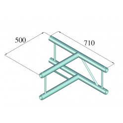 ALUTRUSS BILOCK BQ2-SPAT36V 3-way T-Piece 90 bk